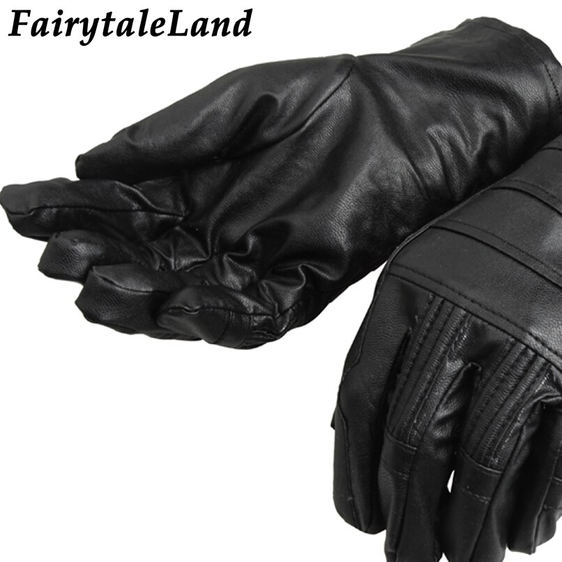 DSHHF Cosplay Accessories Cycling Leather Cosplay Gloves Adjustable Size